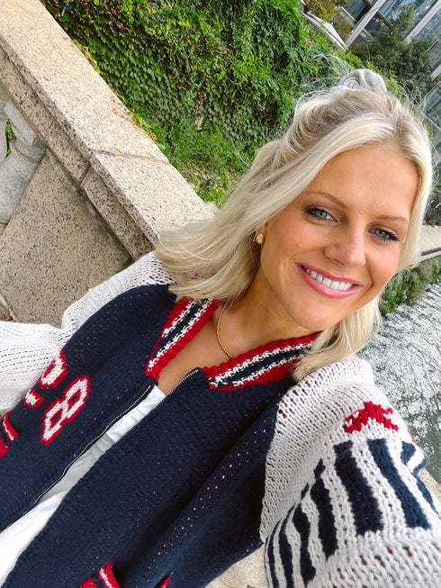 End Game Knit Jacket// Navy